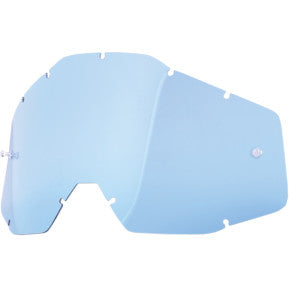 100% Accuri / Strata / Racecraft Goggle Lens on a white background.