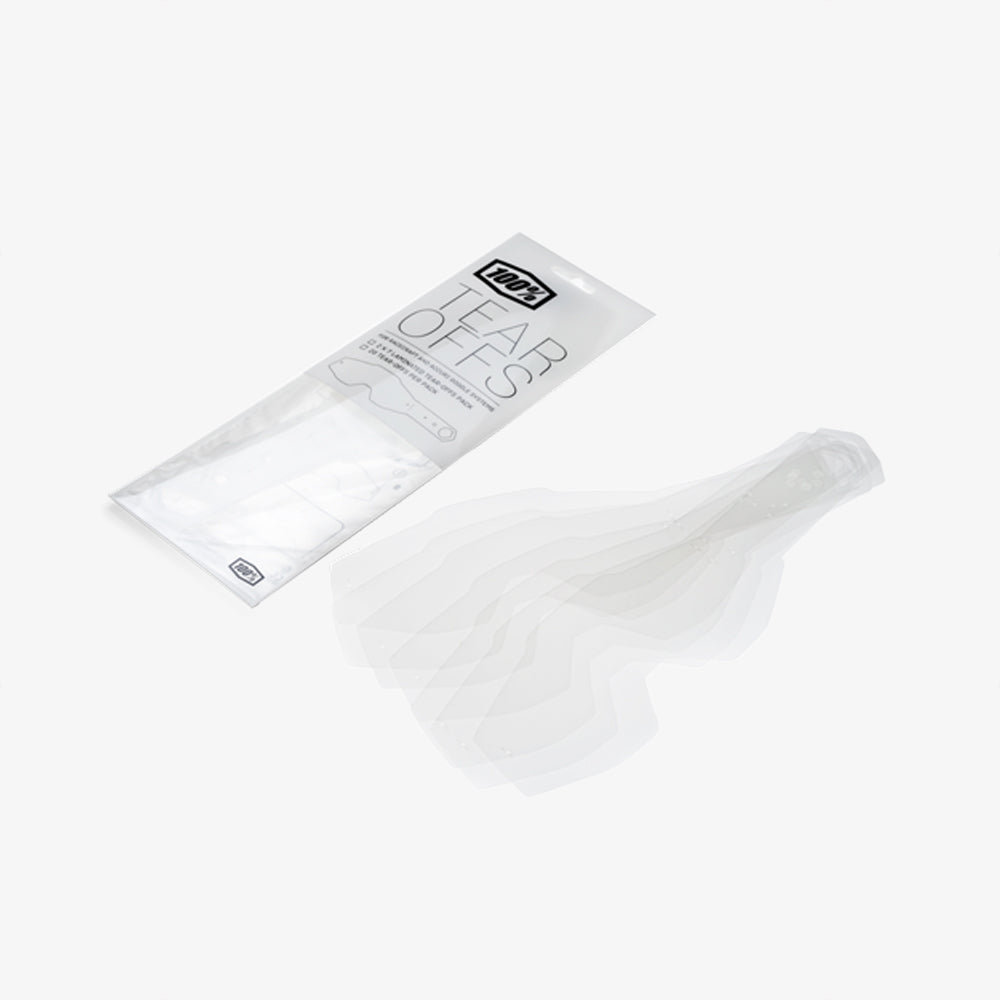 100% Laminated Tear-Offs on a white background.