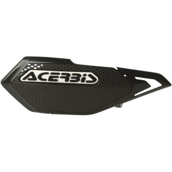 Black hand guard with Acerbis logo on a white background