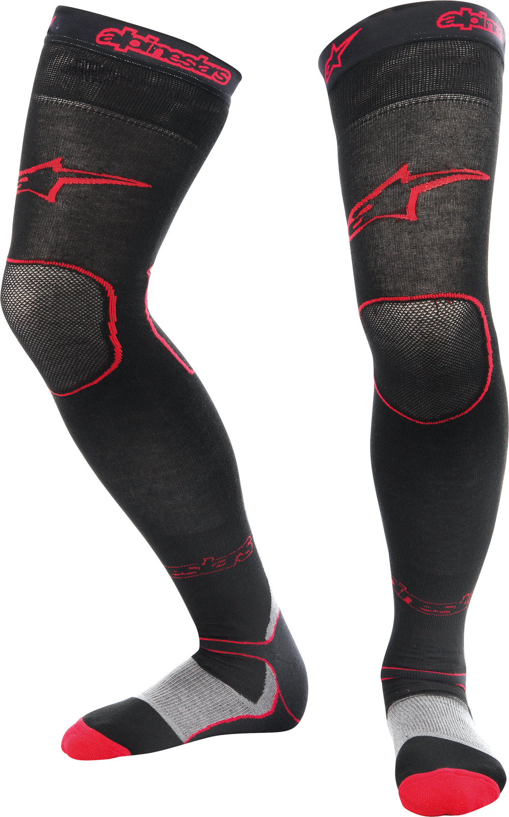 Alpinestars long MX socks on a white background.