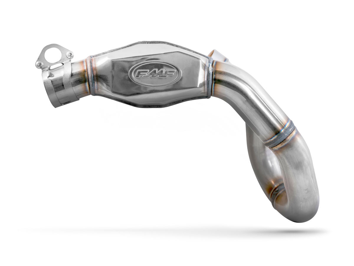 FMF Stainless MegaBomb Header on a white background.