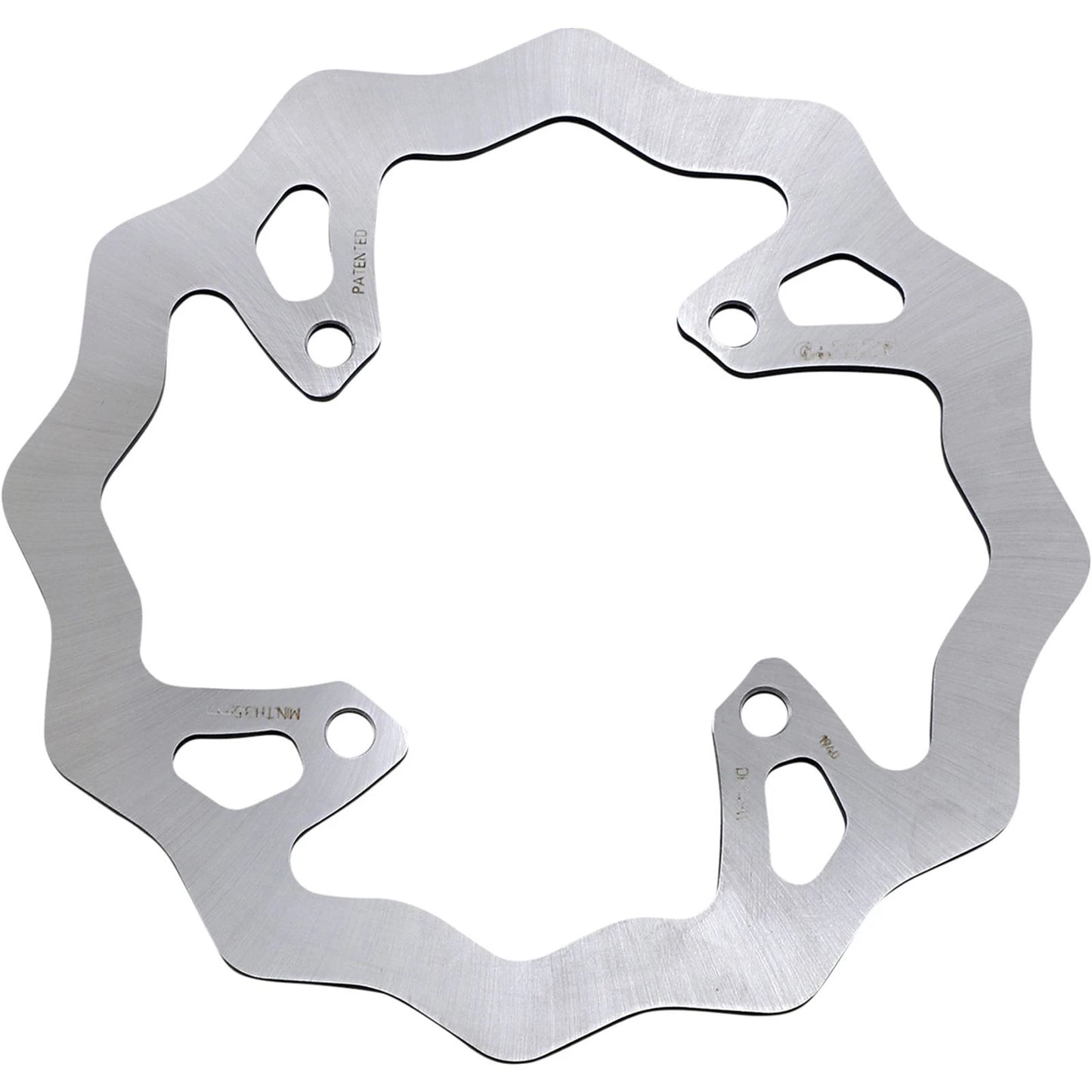 Galfer Rear Wave Rotor-Metallic brake rotor on a white background