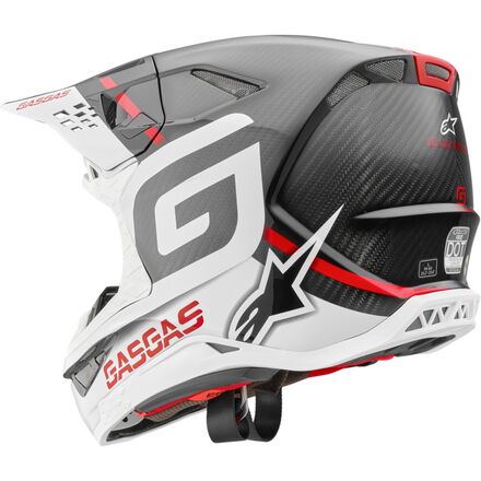 GasGas Motorcycle Helmet on white background