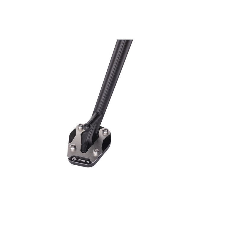 Black metal component with a brand logo on a white background