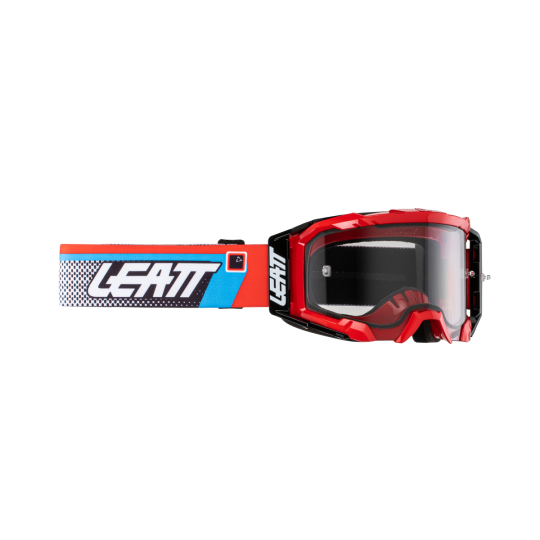 Red Leatt Velocity 5.5 Goggles on a white background.