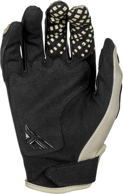 FLY RACING KINETIC SYM GLOVES LIGHT GREY/RED/BLACK