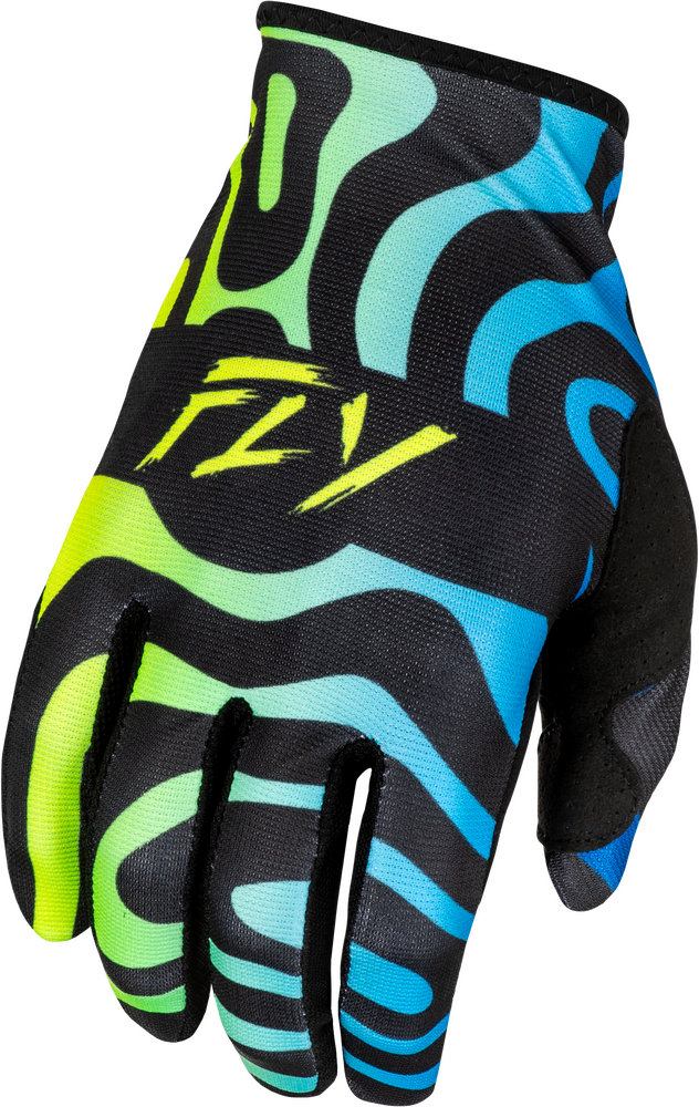 FLY RACING LITE ZEN GLOVES BLACK/BLUE/HI-VIS
