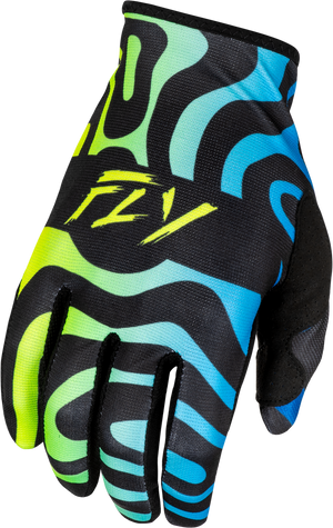 FLY RACING LITE ZEN GLOVES BLACK/BLUE/HI-VIS