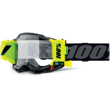 Black 100% Accuri 2 Forecast Goggles on a white background.