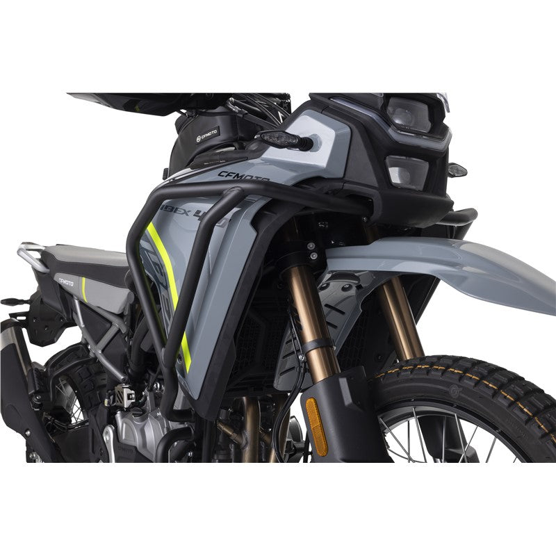 Close-up of a motorcycle with a white background