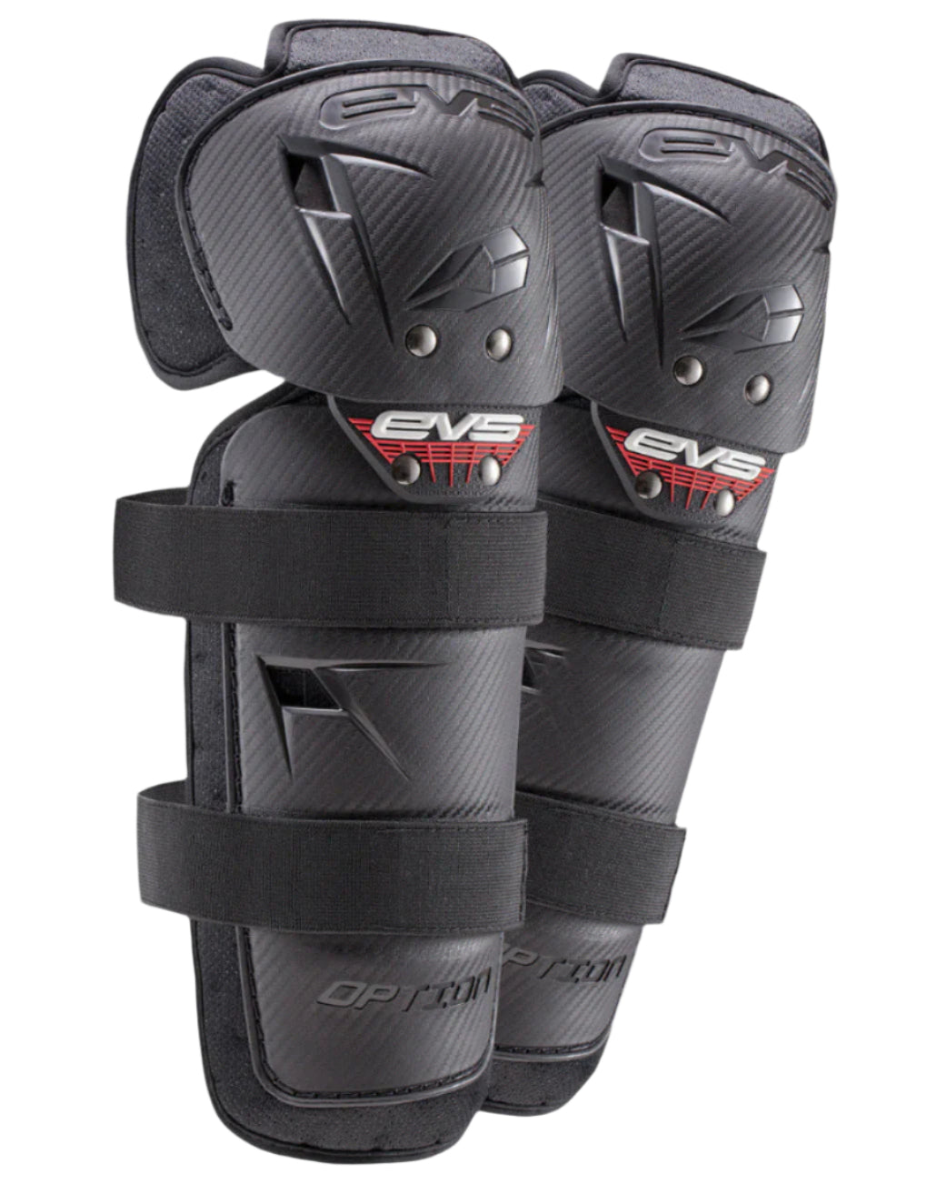 EVS Youth Option Knee Pads on white background.