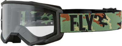 FLY RACING FOCUS GOGGLE CAMO W/ CLEAR LENS