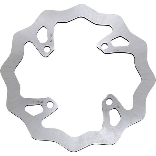 Galfer Rear Wave Rotor-Metallic brake rotor on a white background