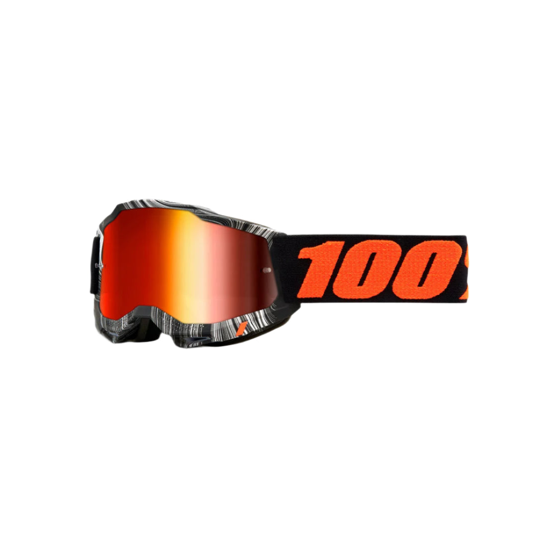 Geospace/Red 100% Accuri 2 Junior Goggle on a white background.
