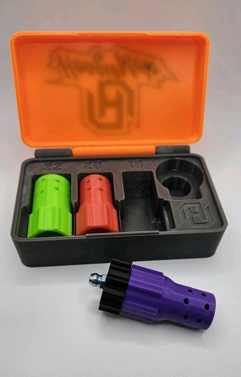 Hoagiemoto grease kit 3pc open with white background