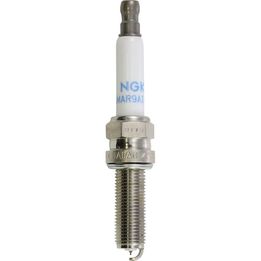 Spark plug with NGK branding on a white background