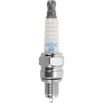 Spark plug with NGK branding on a white background