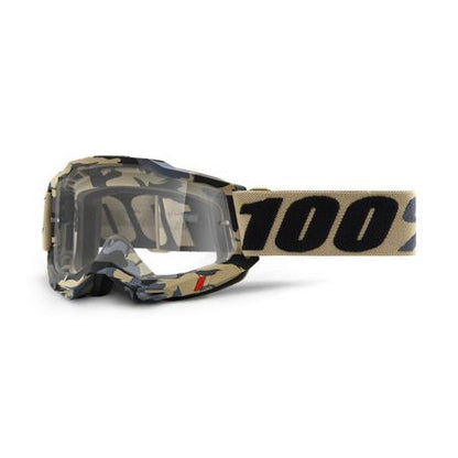 Tarmac/Clear 100% Accuri 2 Goggle on a white background