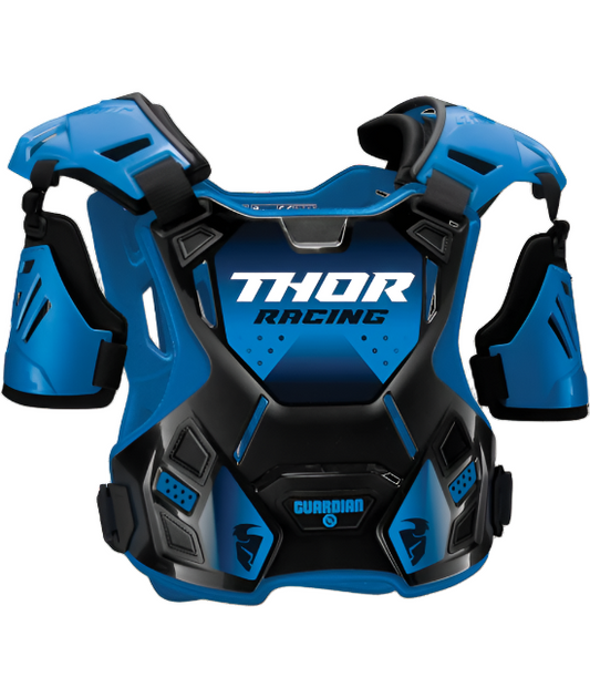 Blue Thor youth guardian roost deflector on a white background.