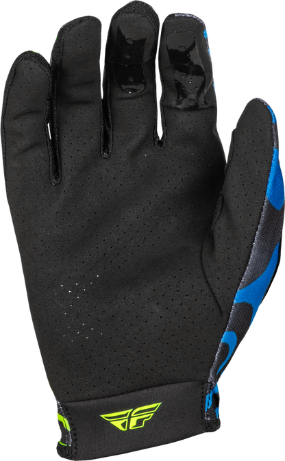 FLY RACING LITE ZEN GLOVES BLACK/BLUE/HI-VIS