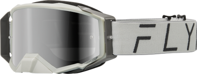 FLY Racing Zone Pro Goggles Grey with Grey Mirror Smoke Lens