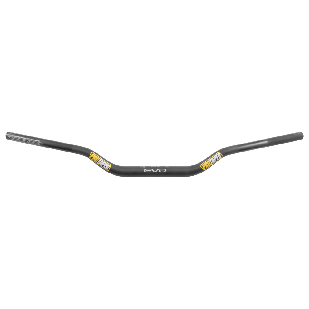 grey ProTaper EVO 1 1/8" Handlebars on white back ground.