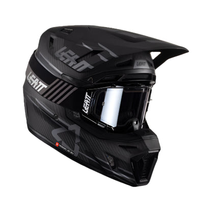 Leatt Moto 9.5 Carbon V23 Helmet Kit on a white background.