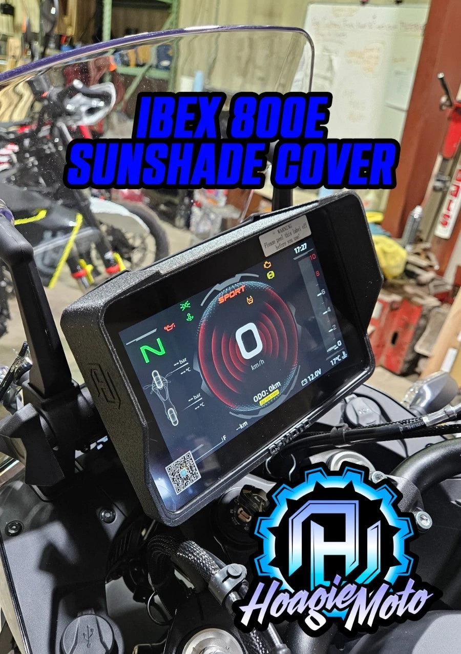 2025-2026 CFMoto Ibex 800E 8" MMI Display Sun Shade Speedometer Visor Slip-On