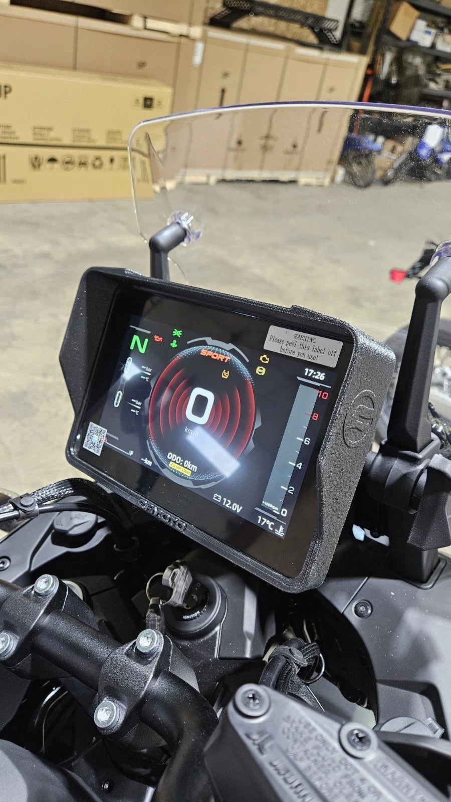 2025-2026 CFMoto Ibex 800E 8" MMI Display Sun Shade Speedometer Visor Slip-On